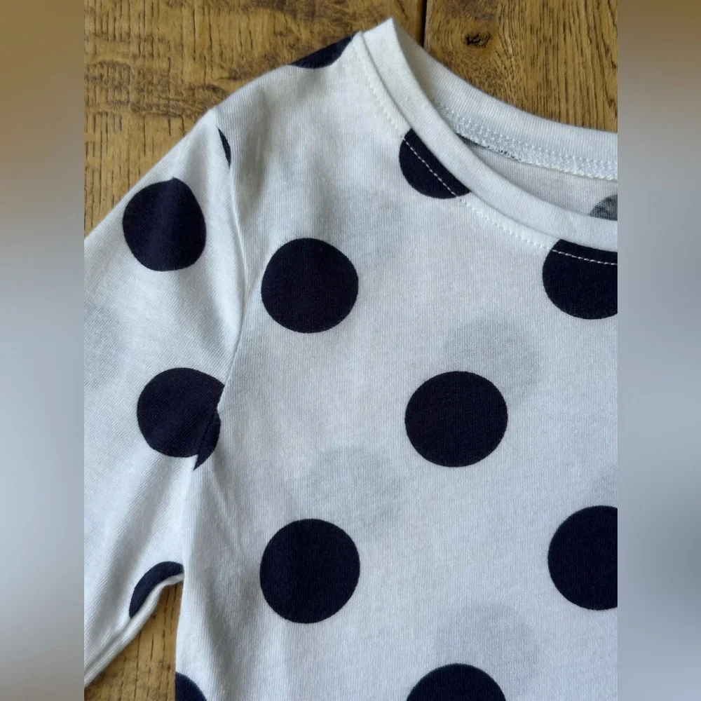 NEW Old Navy Blue Polka Dot Fit & Flare Jersey Dress size 4T